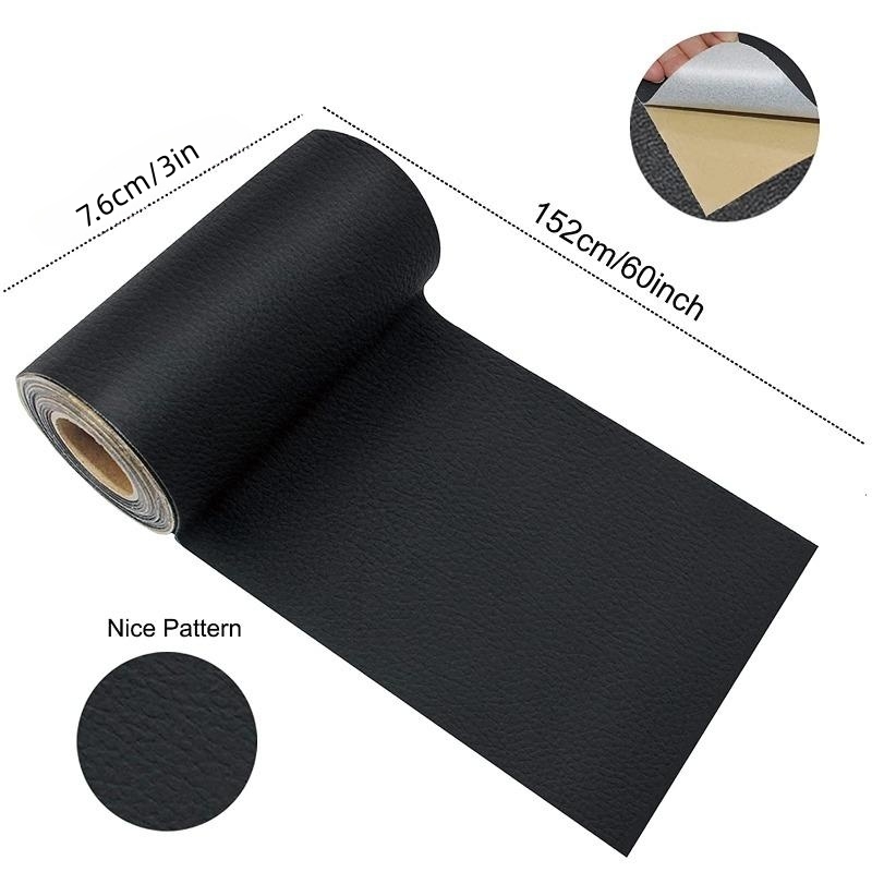 Faux Leather Repair Patch Tape Kit For Couches Self Adhesive For Leather  Vinyl Couch Furniture Sofa Car Seat Belts Handbags Jackets First Aid Patch