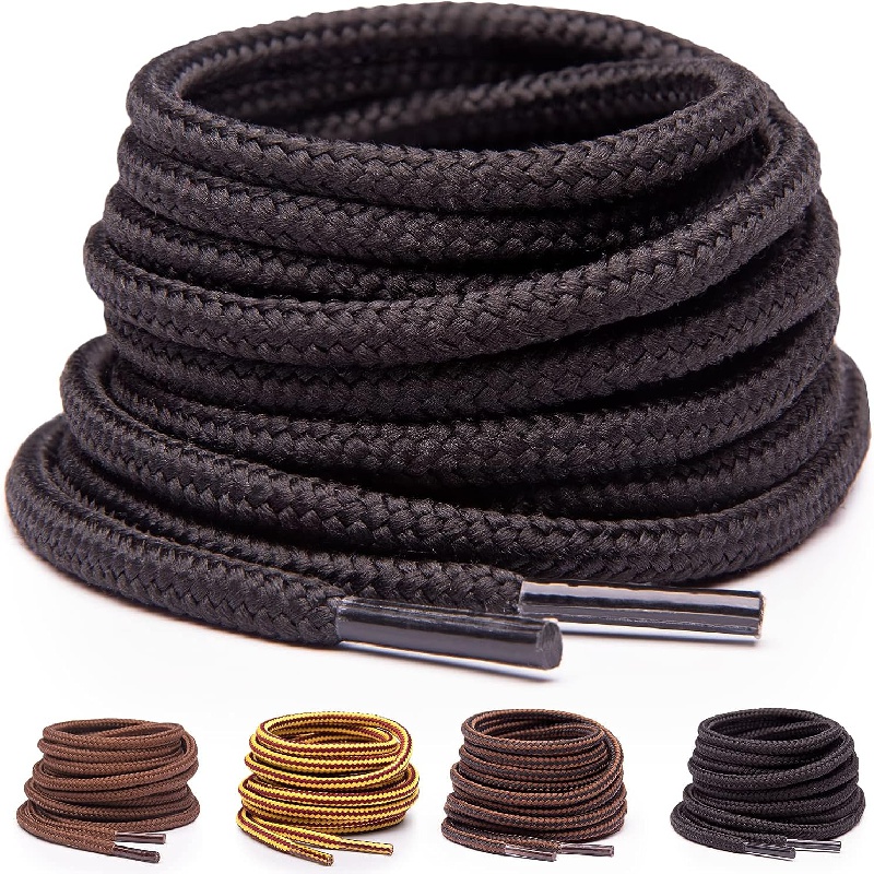 1 Pair Round Waxed Shoelaces, Thin Wax Rope Lazy Waterproof Leather Shoe Laces, Men's and Women's Running Road Stall Dachshund Shoelaces,Temu