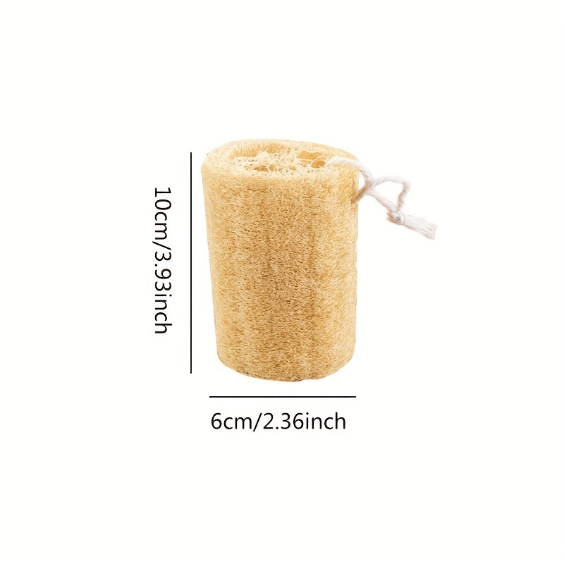 3pcs Natural Loofah Sponge, Loofah For Men Loofah Body Sponge Scrubber For Cleaning, Shower Sponge Body Back Scrubber