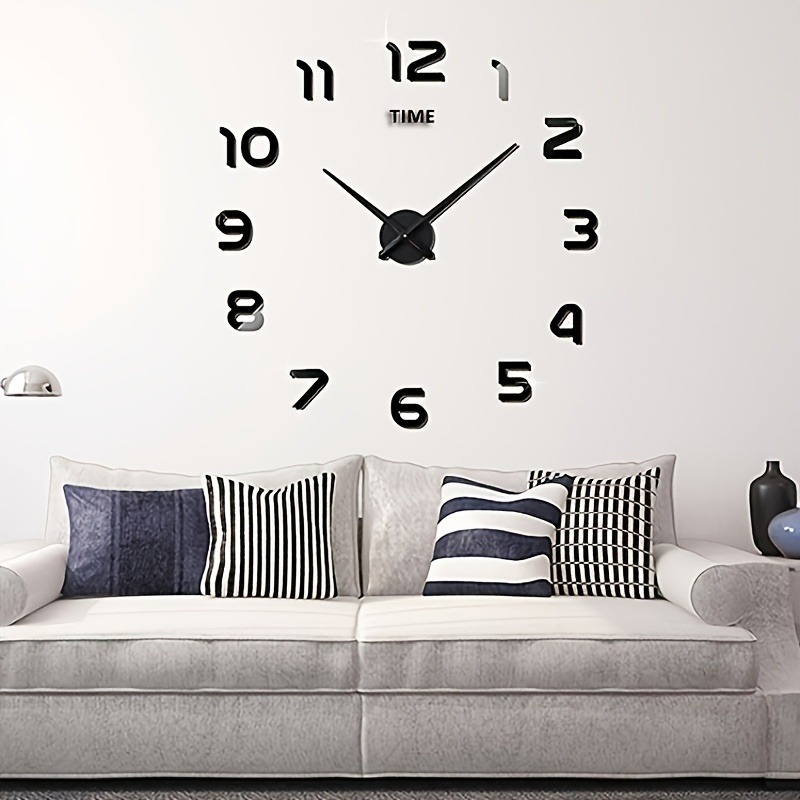 RELOJ DE PARED DECORATIVO NÚMEROS NEGRO