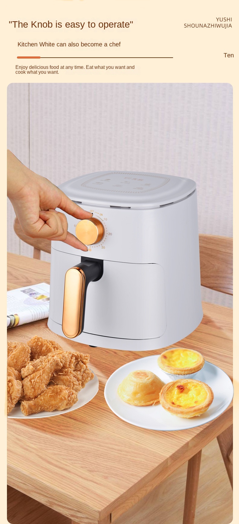 220v European Standard Mechanical Air Fryer, Mechanical Timing Electric  Fryer - Temu United Arab Emirates