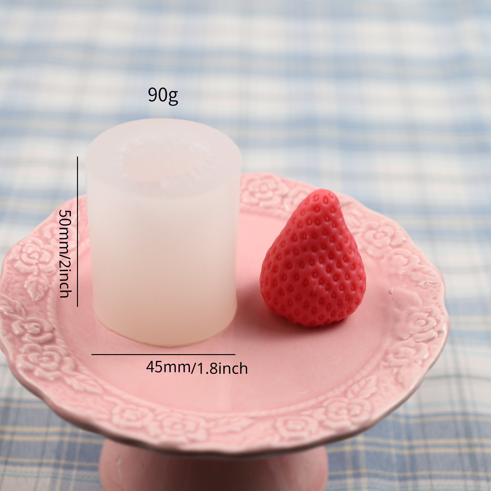 54pc 3D Whole Strawberry Silicone MEGA MOLD. Realistic Food Shape