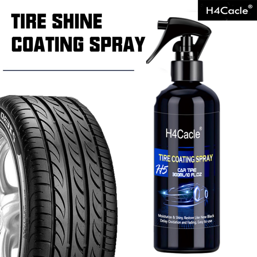 Premium 50mL Car Tire Shine Brightener: Hydrophobic Coating, Gloss Spray,  Wheel