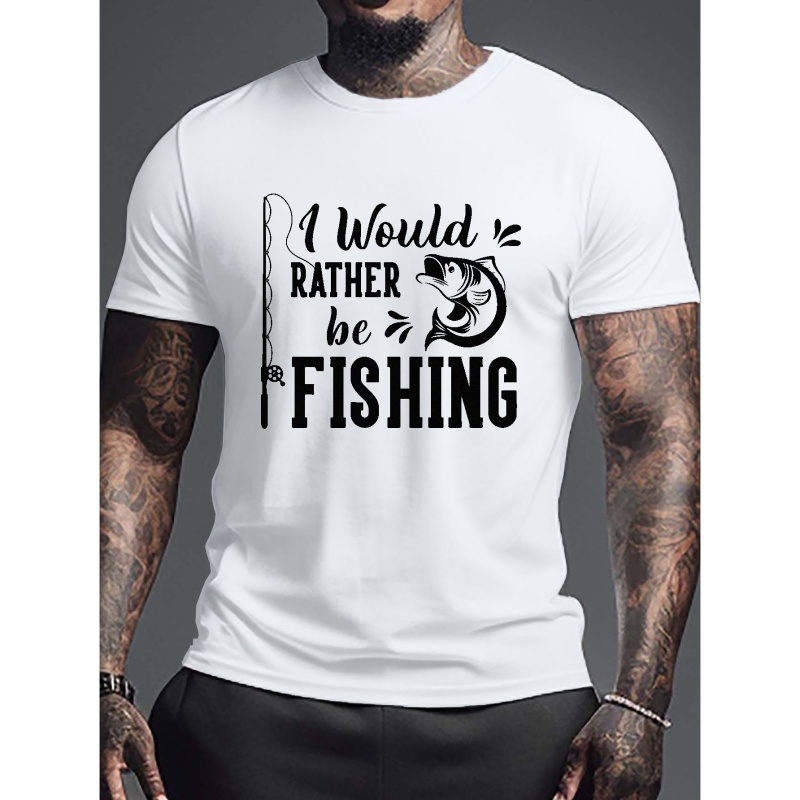 Fishing Themed Various Pattern Men's Retro T shirt Summer - Temu Canada