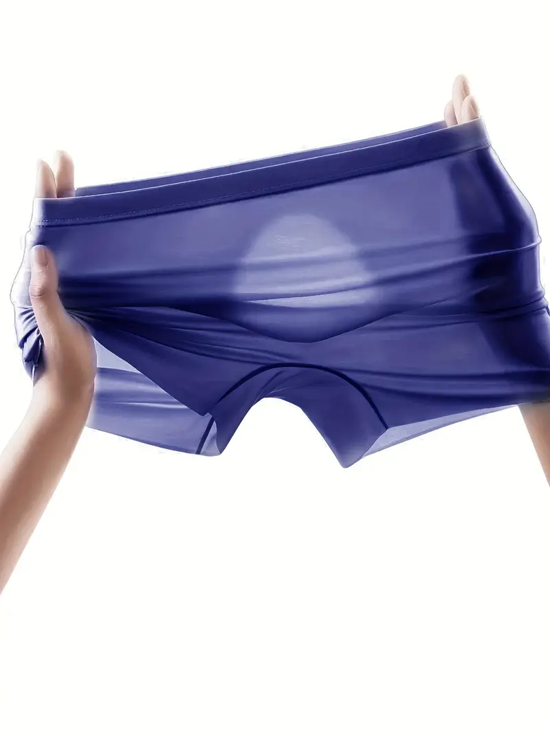 Ice Silk Man Underwear Thin 3D U Pouch Bag Breathable Soft Mens