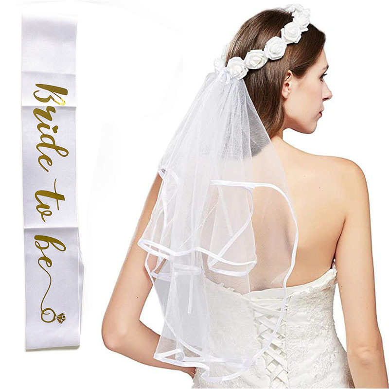 Bride Veil Wedding Veil Bride To- Be Veil Bridal Shower Veil
