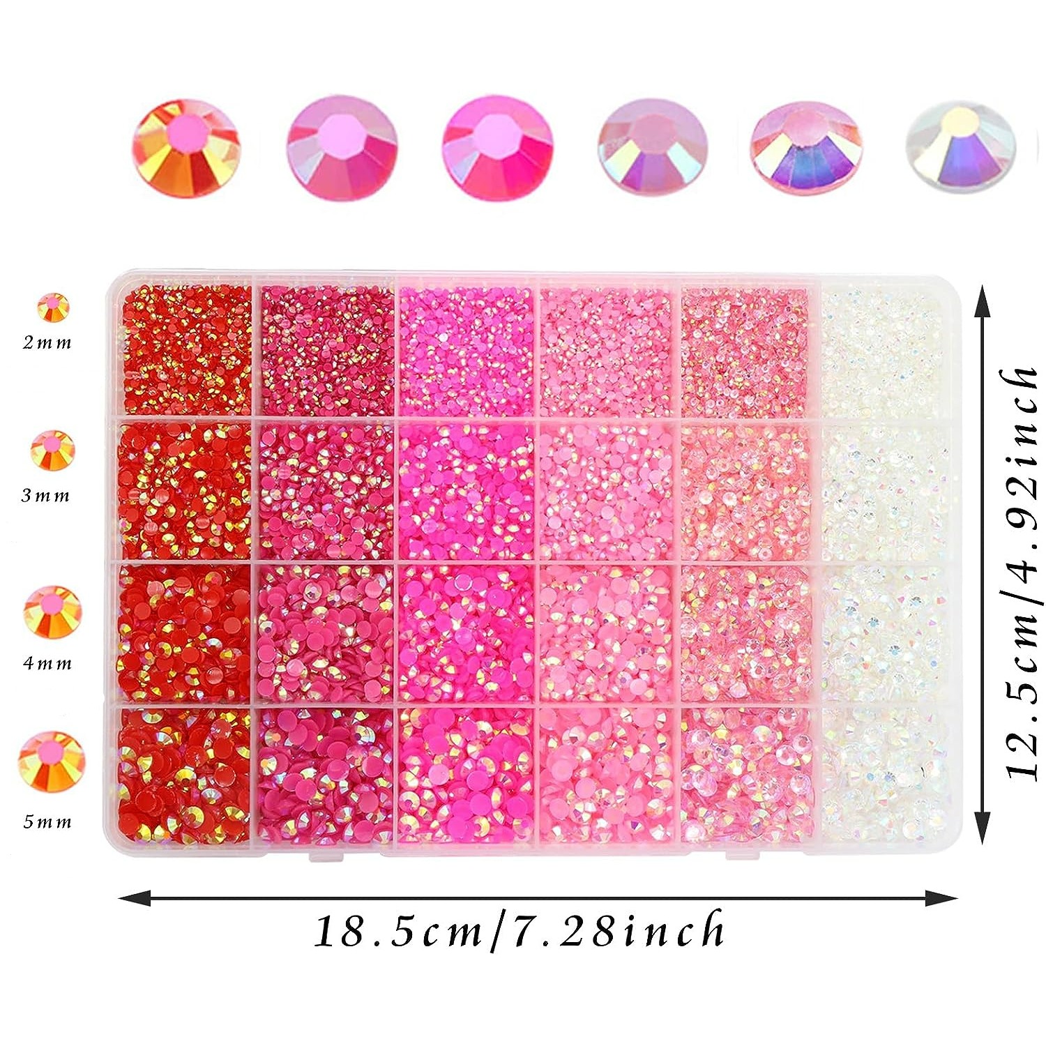 Multi Size Flatback Rhinestones shiny Resin Jelly - Temu