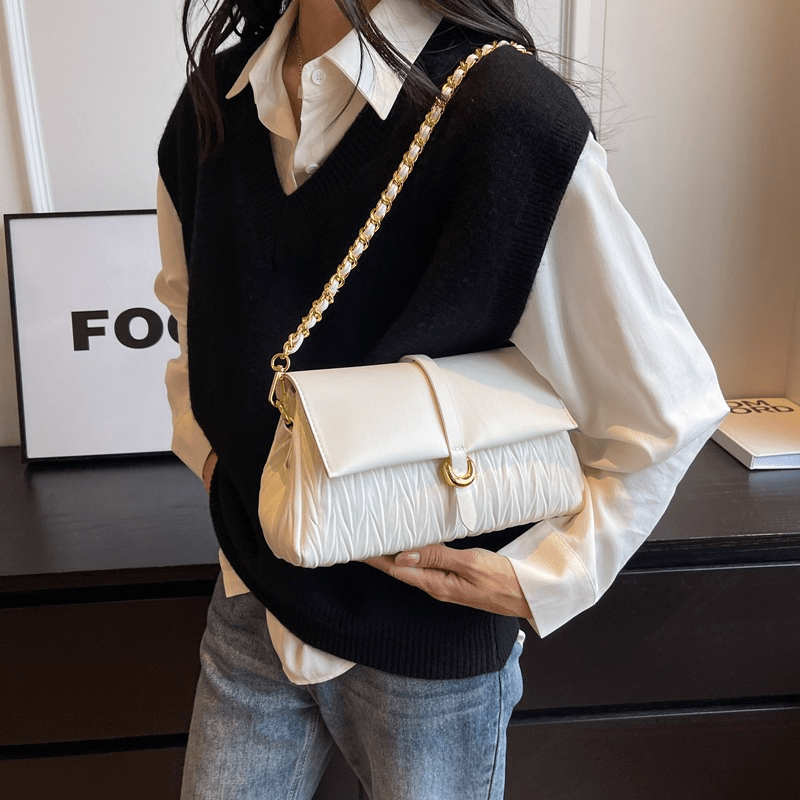 2023 Trendy Solid Colors Leather Ladies Designer Sling Bag Purse
