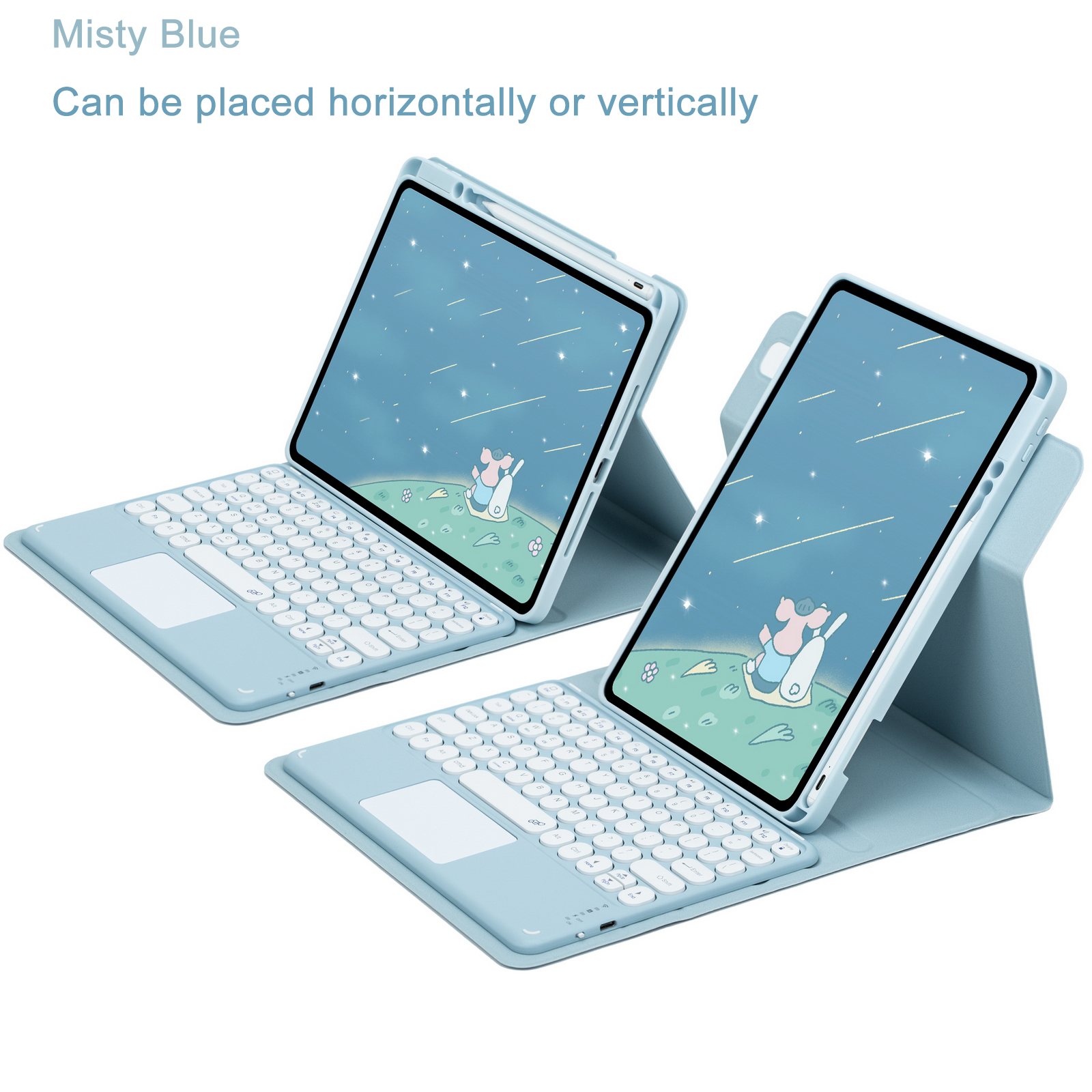 Étui clavier et souris RVB pour iPad 10,5 - Multifonctionnel