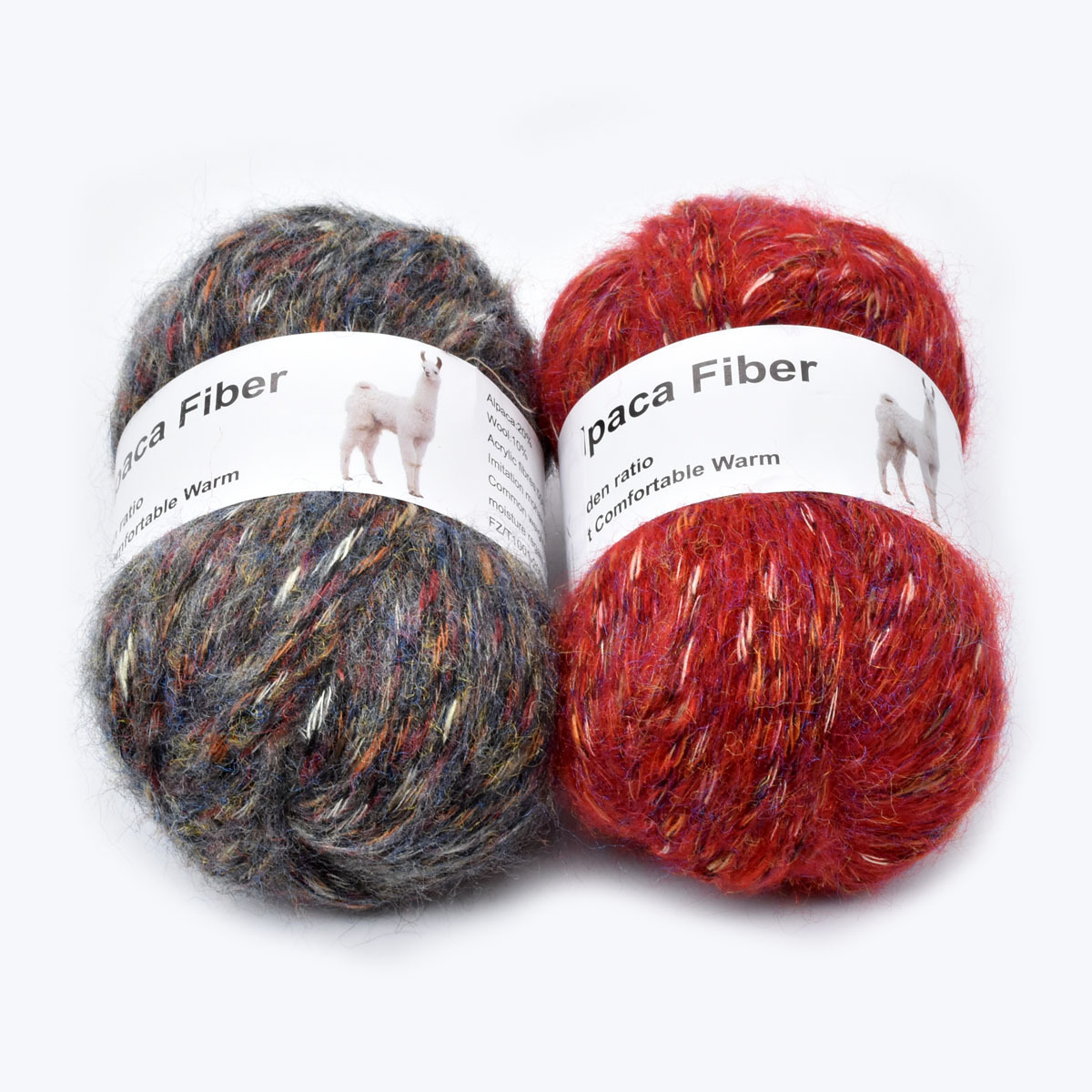 2pcs X 50g Yarn Alpaca Wool Crochet Yarn Thick Yarn for Knitting Hilo Laine  Crochet Wool Thread (Color : 2pcs 17)