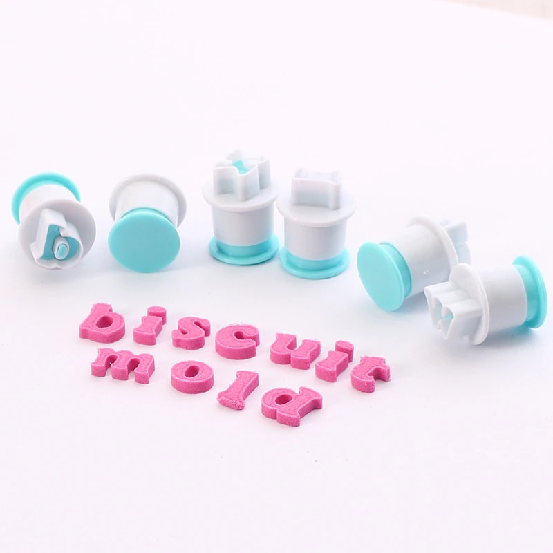 1 set baking pastry mold diy alphabet fondant cookie plunger cutter pastry cookie cutter embosser fondant mold cake cookie decorating tool baking mold details 5