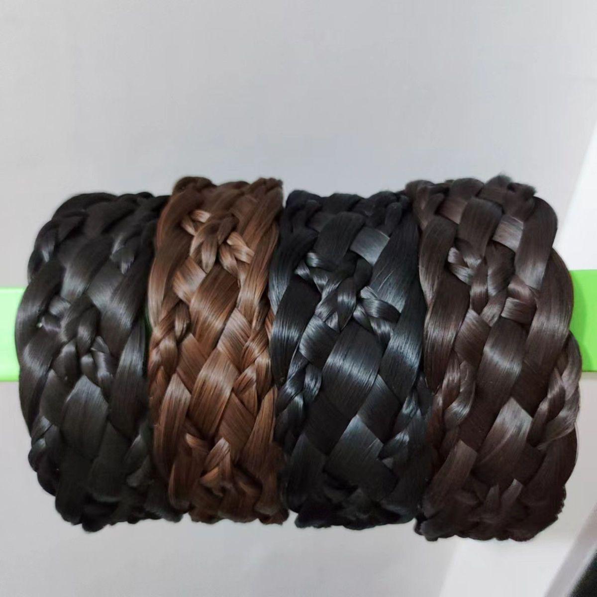 New Widened Wig Hair Band Thick Six Strands New Twist Braids - Temu