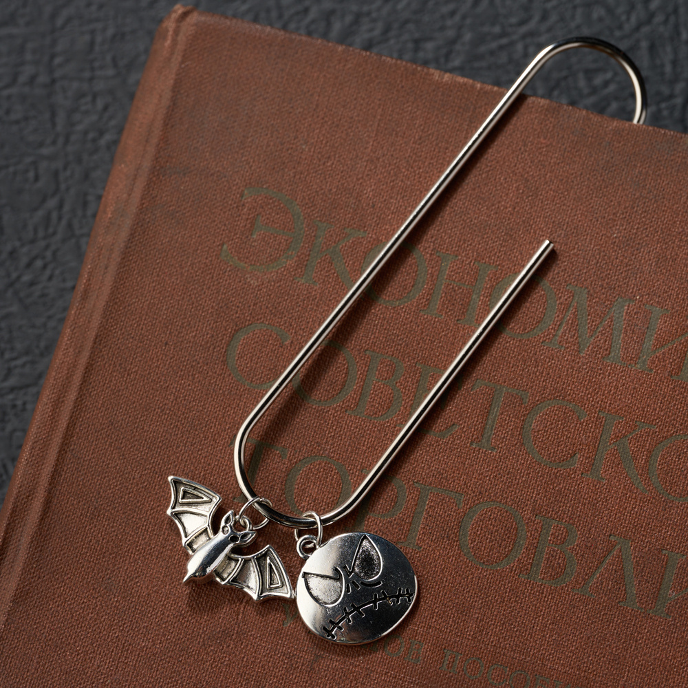 4pcs 100mm Giant Silver Paper Clips Halloween Series