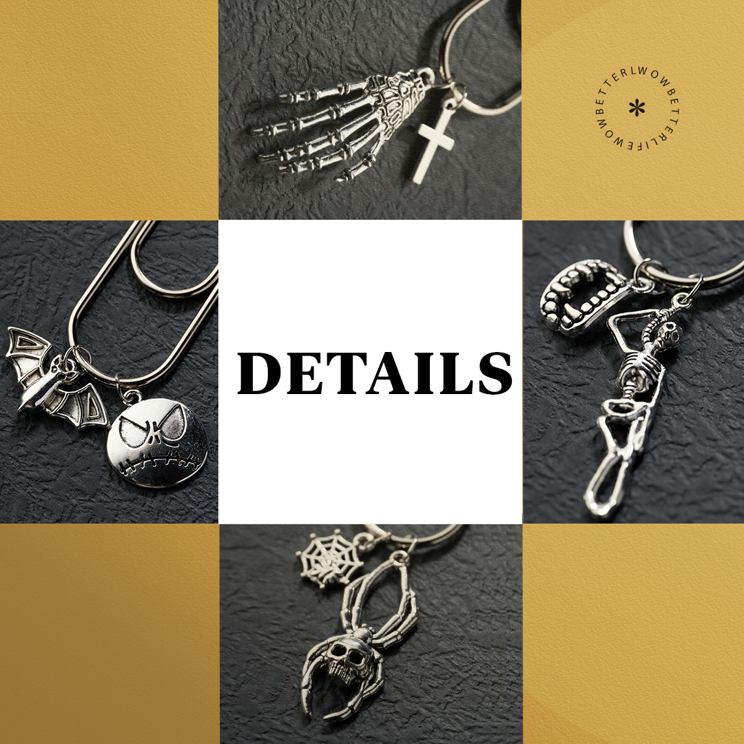 4pcs 100mm Giant Silver Paper Clips Halloween Series