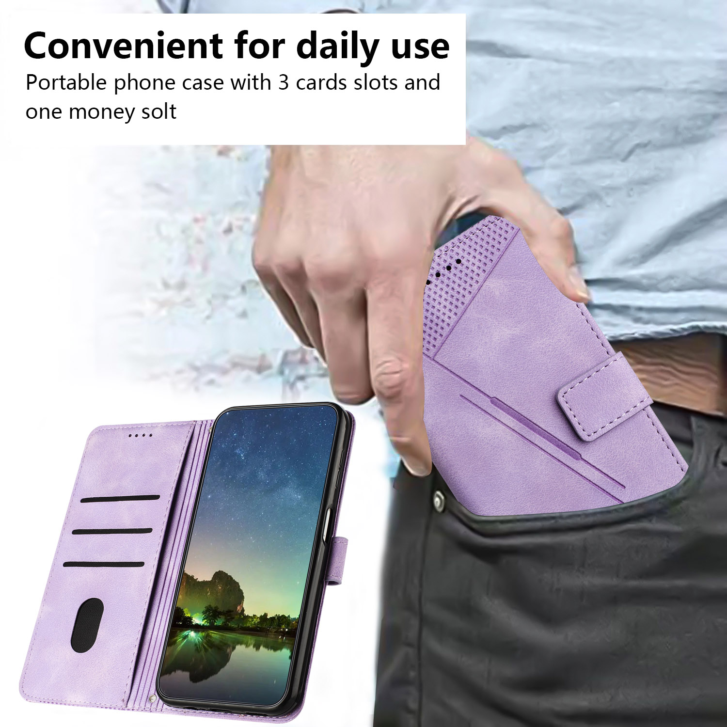 Clamshell Card Bag Wallet Mobile Phone Protective Case,for Galaxy