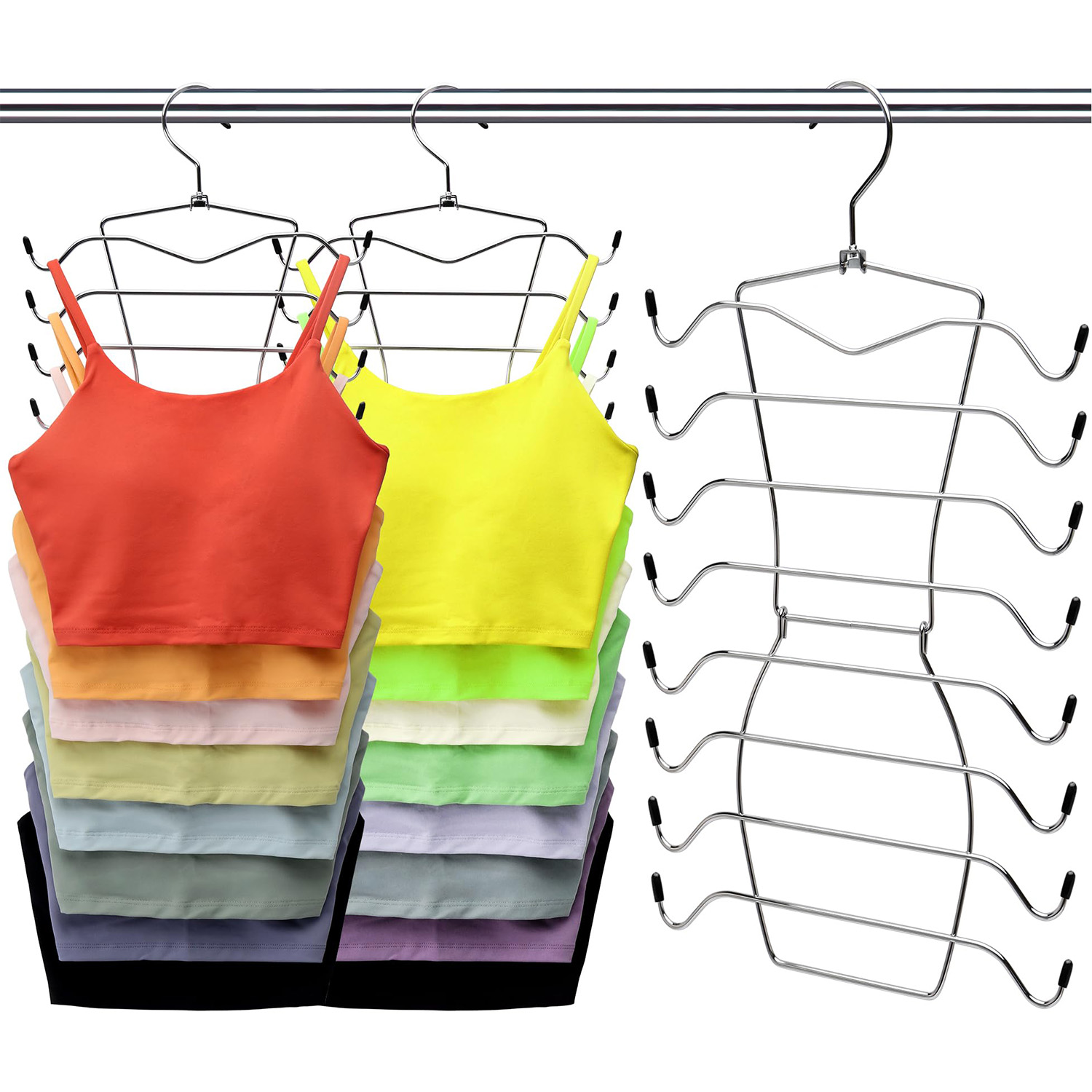  Tank Tops Hangers 2 Pack, Bra Hanger Space Saving Closet  Organizers and Storage for Organizer for Bras, Tops, Camisoles, Scarfs or  Belts : Home & Kitchen