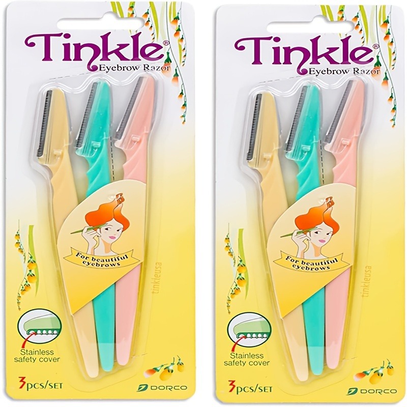  Tinkle, Navaja de afeitar para cejas (3 unidades