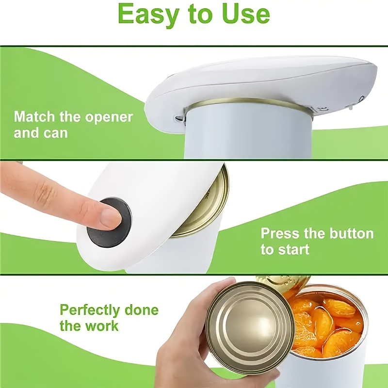 Smooth Edge Electric Can Opener For Easy Opening And - Temu