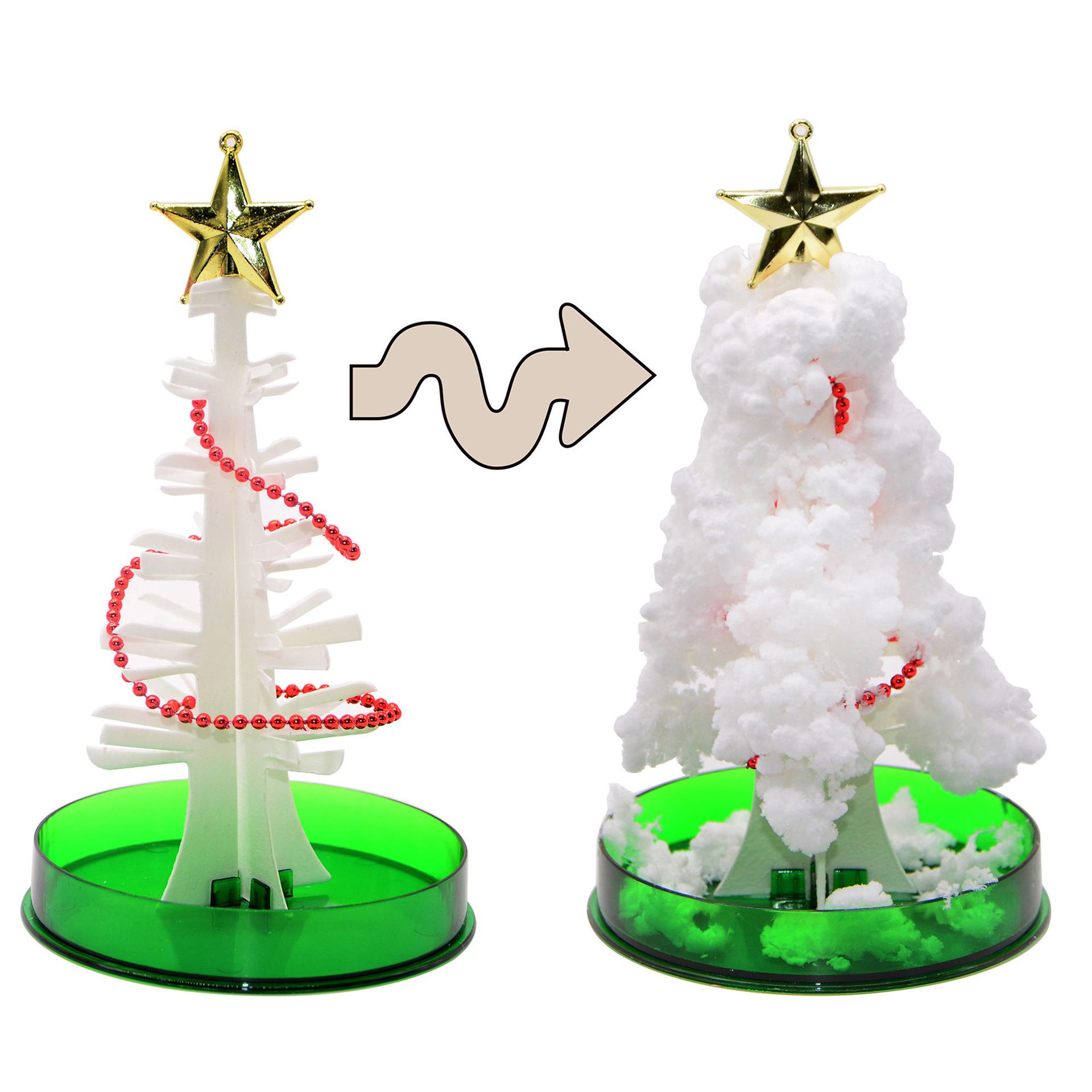 1pc magic growing christmas tree paper crystal trees blossom toys diy fun xmas gift for adults kids home festival party decor props details 5