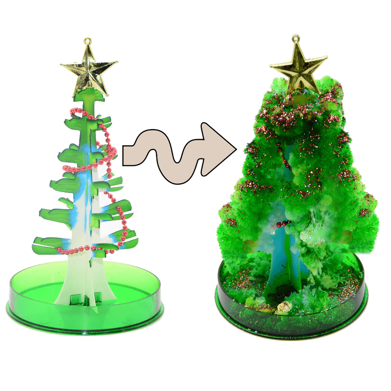 1pc magic growing christmas tree paper crystal trees blossom toys diy fun xmas gift for adults kids home festival party decor props details 7