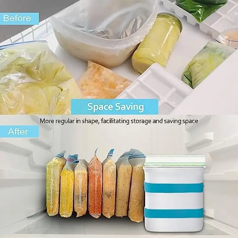 Freezer Food Block Maker Soup Freezer Molds Freezer Tray For - Temu