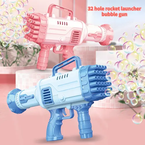 Bubble Gun Machine Rocket 12 Hole Bubble Maker, Shop Now For Limited-time  Deals