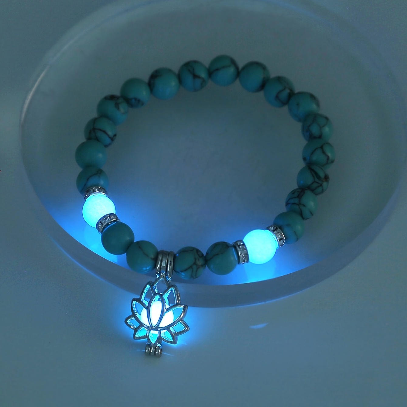 Glow In The Dark Stone Beads - Temu