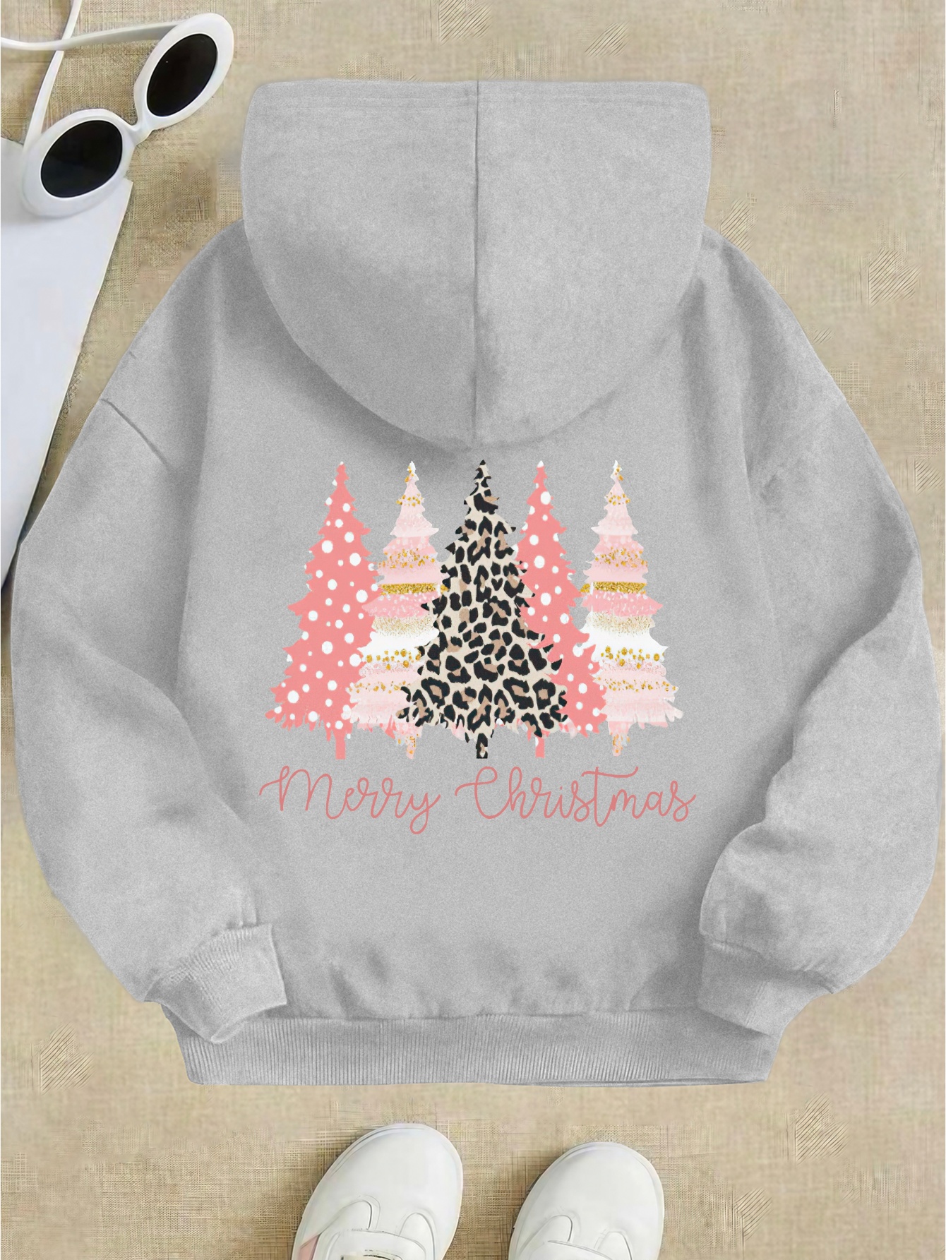 Sudadera Capucha Estampada Patrón Feliz Navidad Sudaderas - Temu Mexico