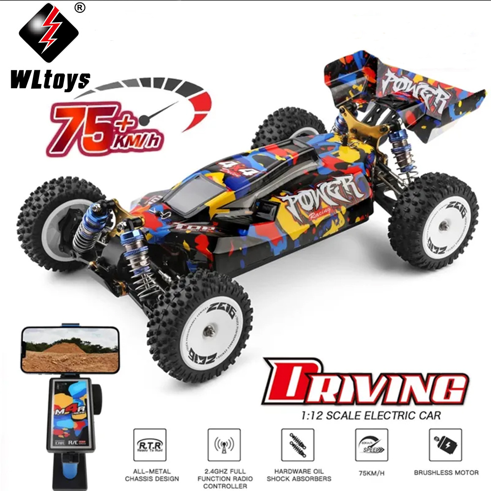 Wltoys 284131 Mini 4WD RC Drift Car Electric Short Truck Alloy Base Model  Toy with Light