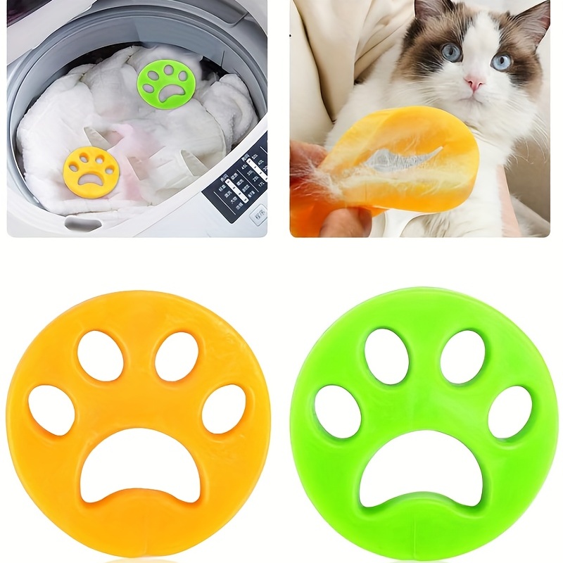2/4/6 Reusable Silicone Pet Fur Lint Hair Catcher Remover For Washer or  Dryer!