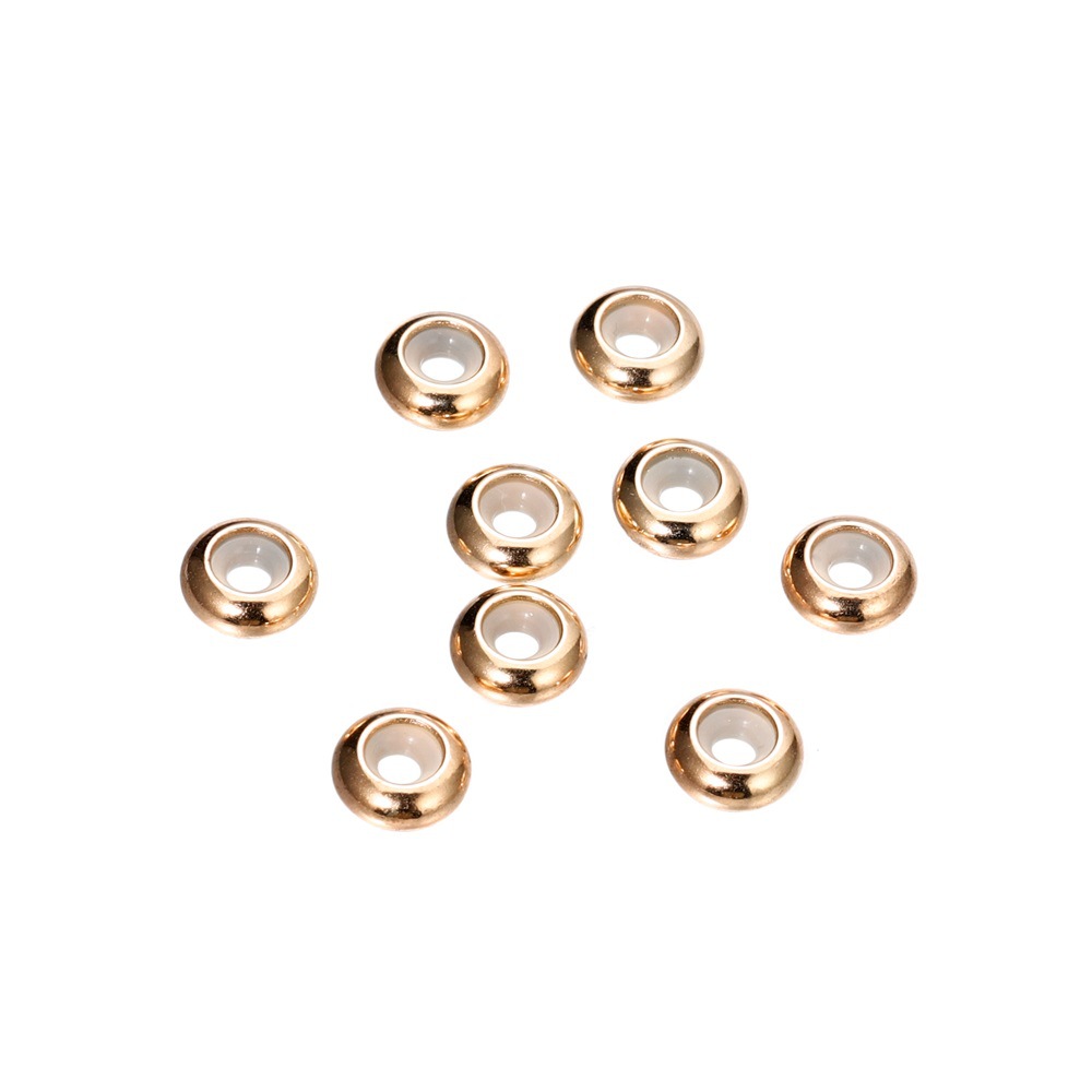 Metallic Gold Silicone Beads  Loose Silicone Beads are available