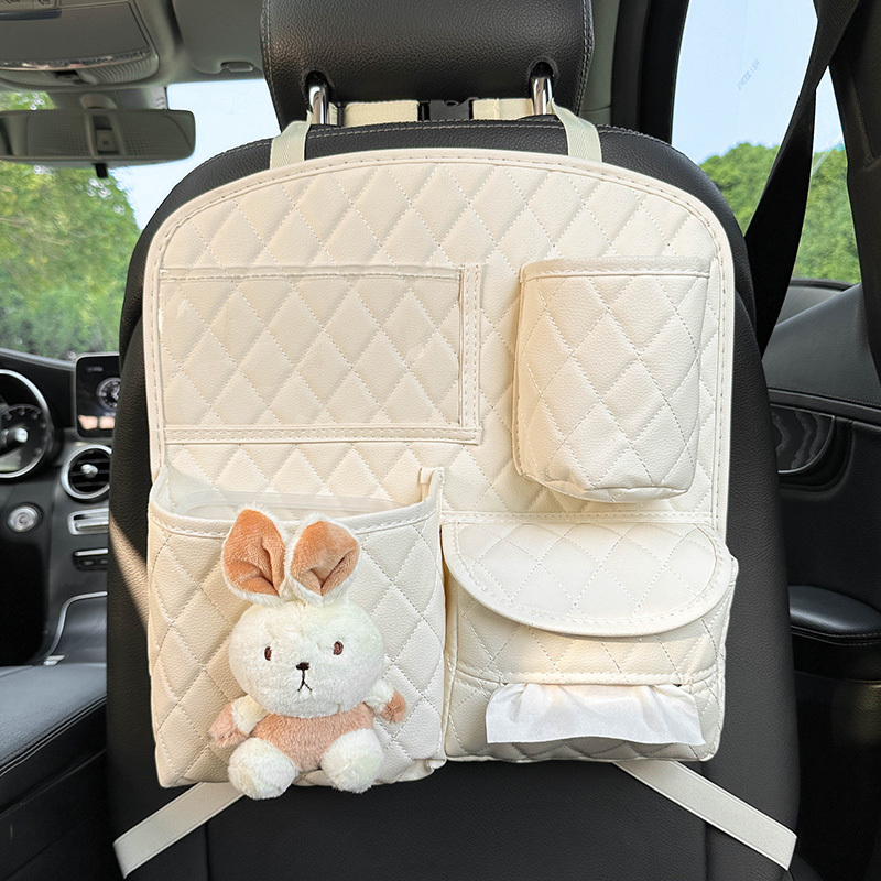 PU Leather Car Seat Side Storage Hanging Bag Multi-Pocket Drink Tissue  Holder Mesh Pocket For Car Organizer Stowing – the best products in the  Joom Geek online store
