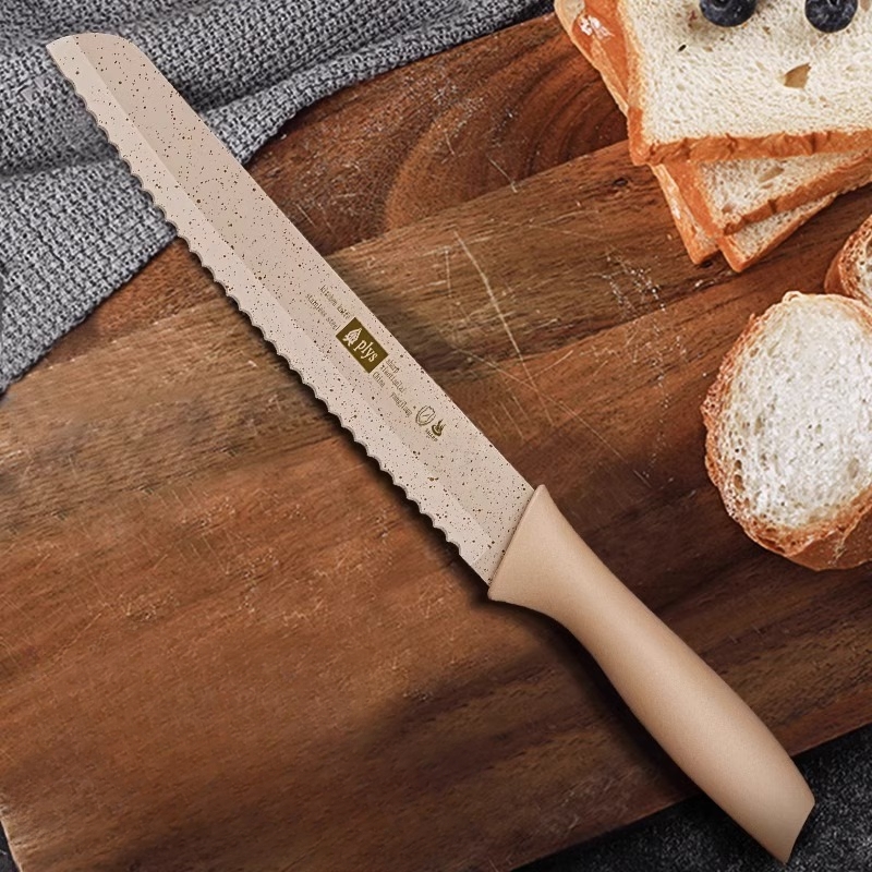 Stainless Steel Baguette Knife Set With Wooden Handle For DIY