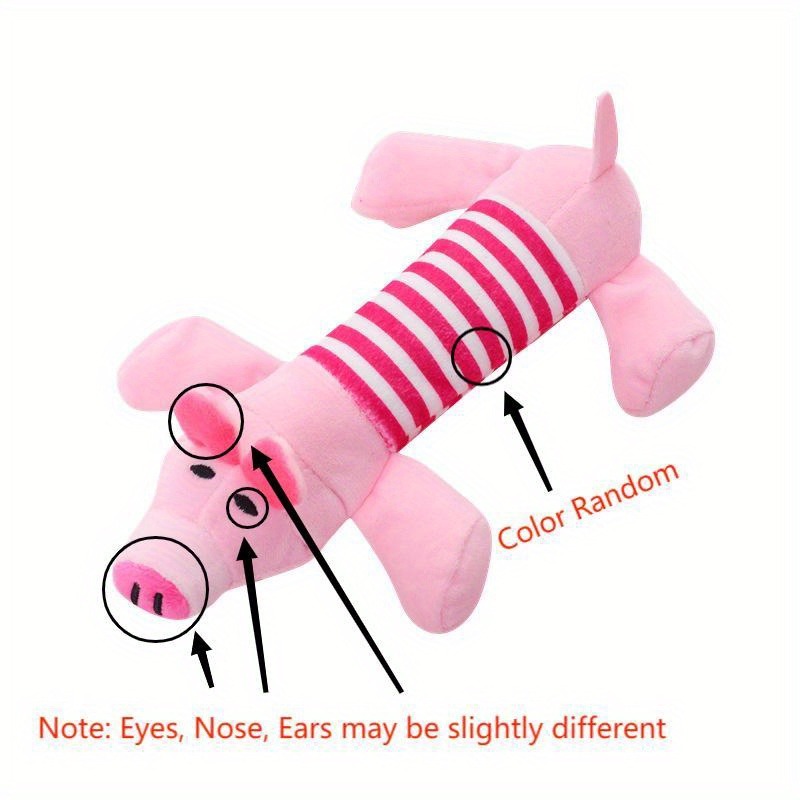 Pink elephant squeaky dog toy sale