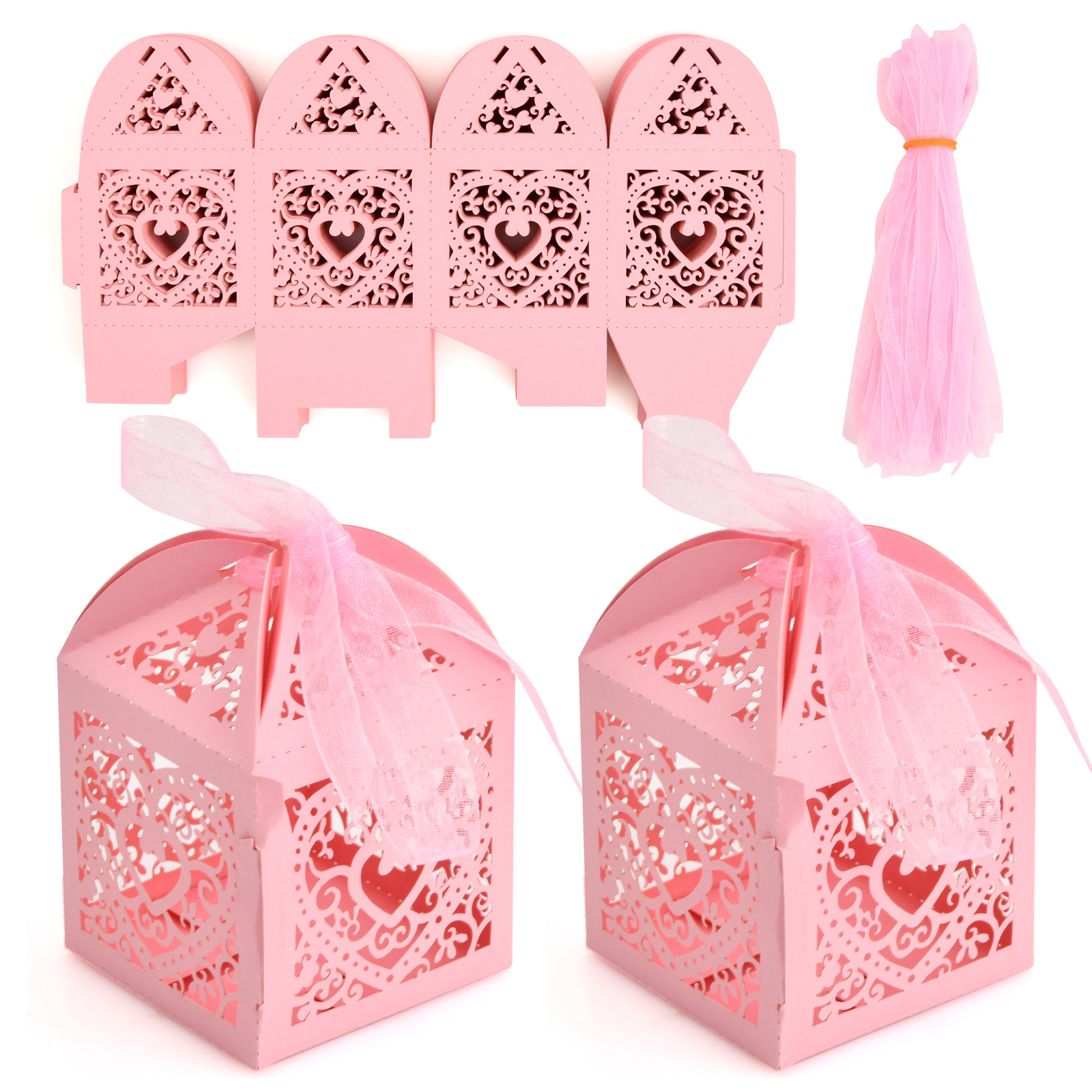 Wedding Candy Box, 50pcs Gift Box, Chocolate Gift Box, Small Jewelry Gift  Box, Wedding Candy Boxes For Wedding Party Birthday-style C