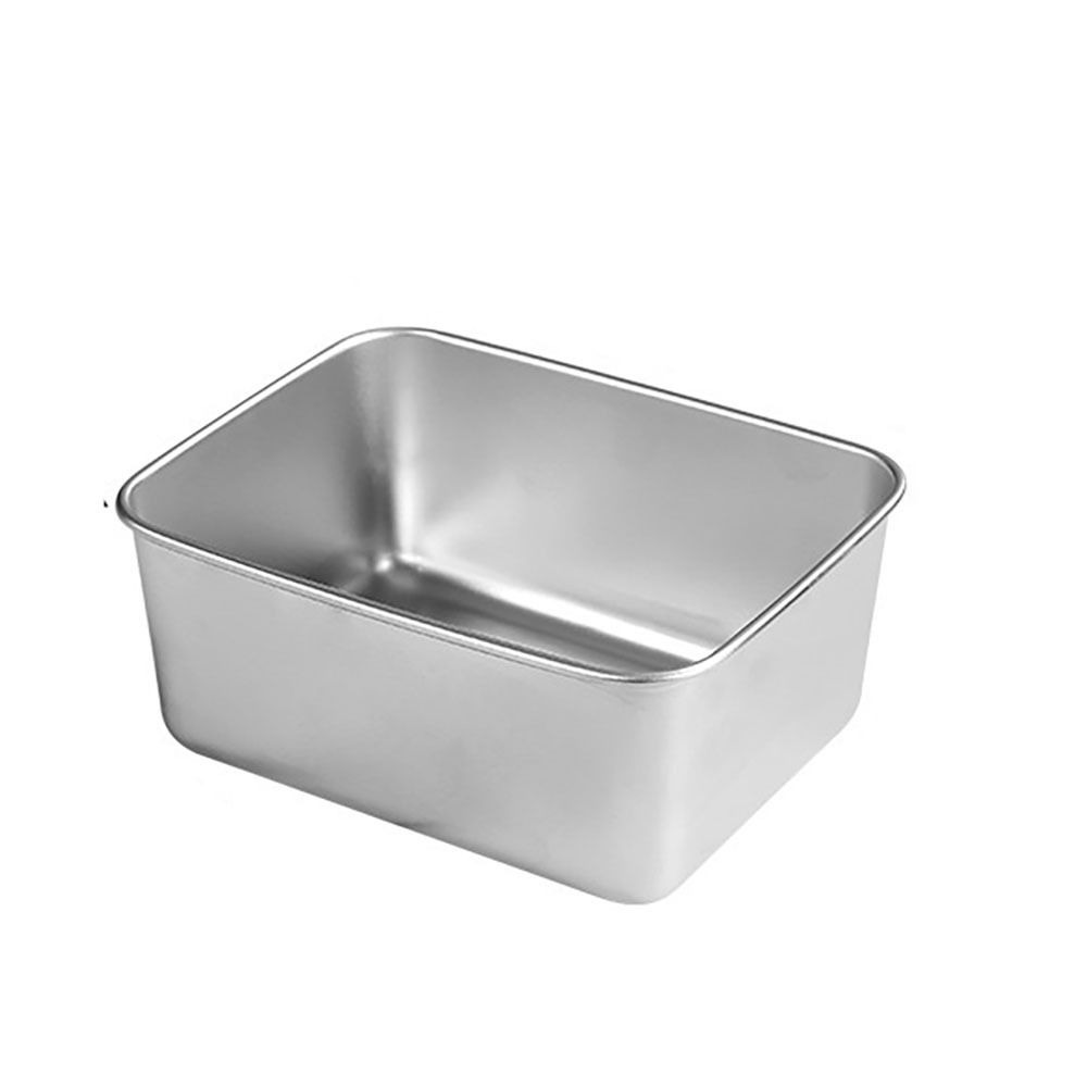 1pc Stainless Steel Food Containers With Lid Rectangle Bento Food Box  Airtight Small Lunch Box For