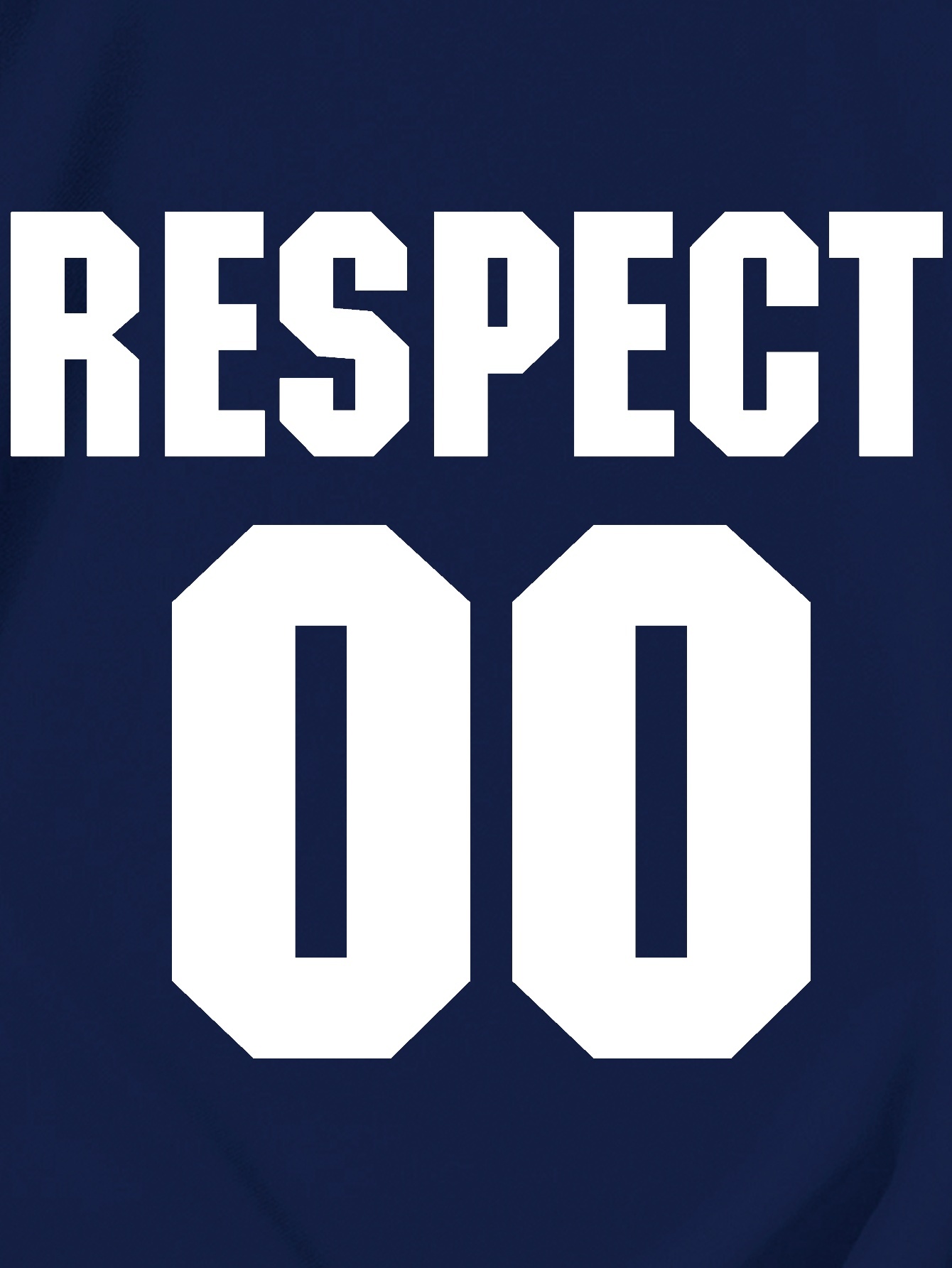 Respect 00 Print Men's T-shirt For Summer Outdoor, Stylish Men's