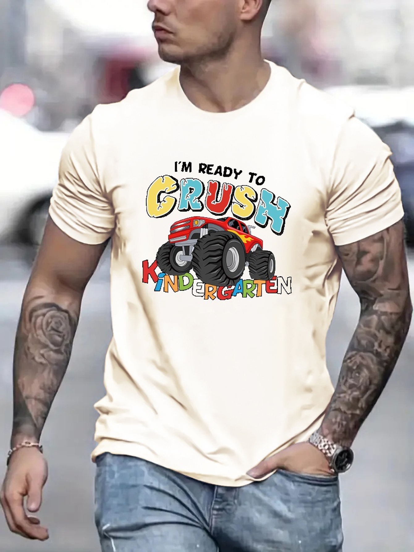 Camiseta Manga Larga Hombre Estampado Cool Alphabet K - Temu