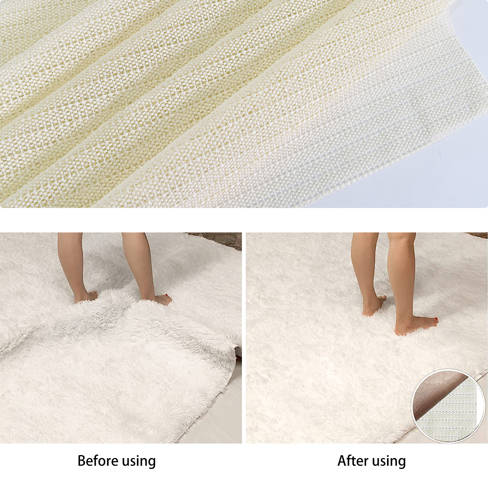 Anti-Slip Mat Underlay Protection for Carpets Rug Gripper Anti