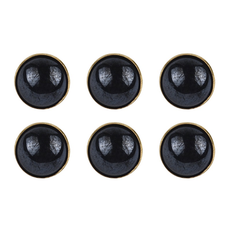 White Black Color Pearl Shank Buttons Metal Back Diameter - Temu