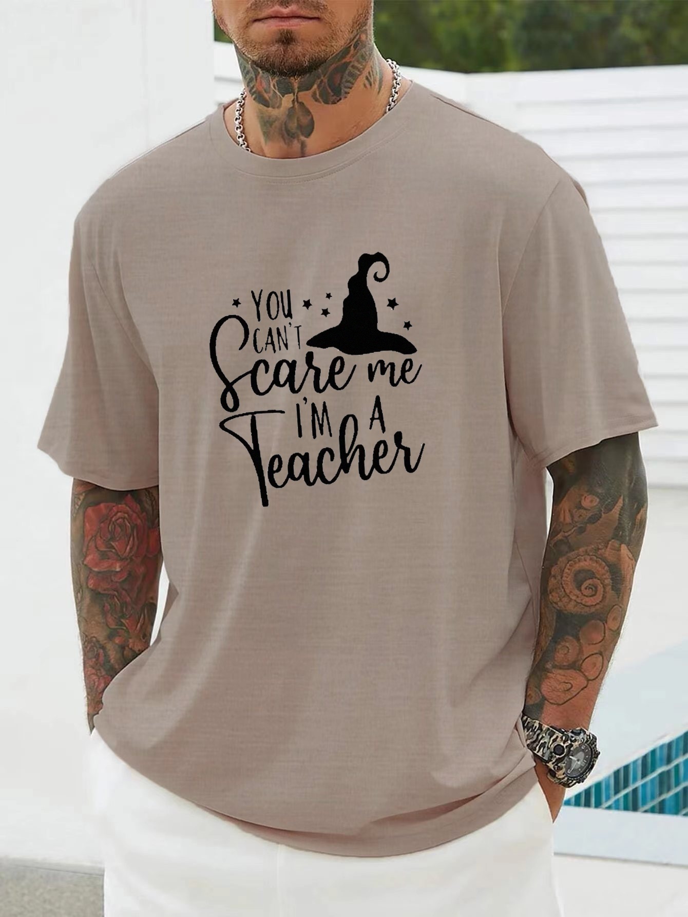 Halloween Men's T shirt you Can't Scare Me I'm A Teacher - Temu Canada