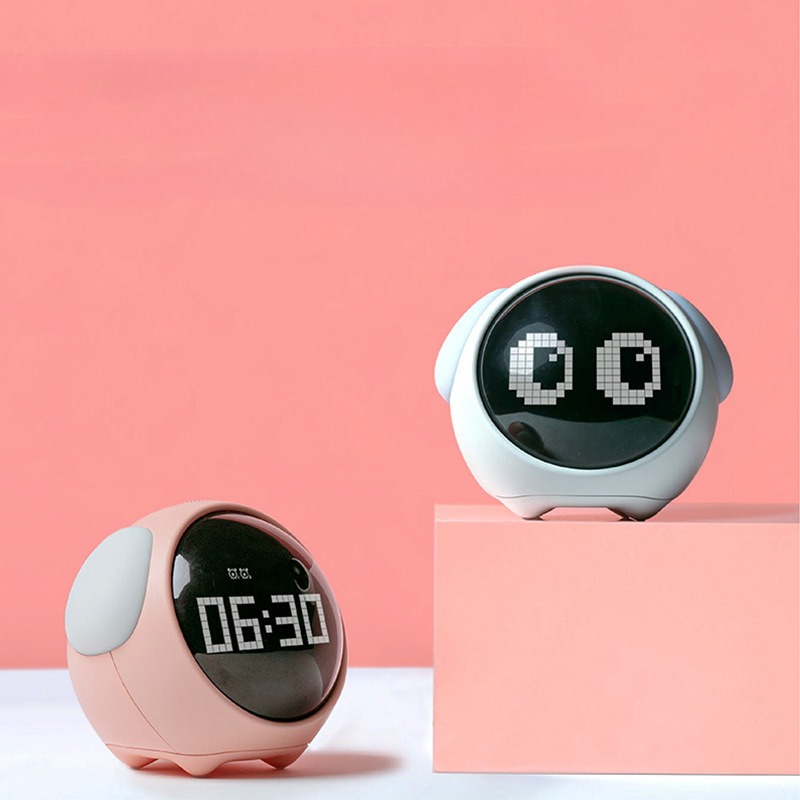 Reloj despertador Digital Led, dispositivo electrónico, silencioso,  luminoso, funciona con pilas, mesita de noche, mesa de