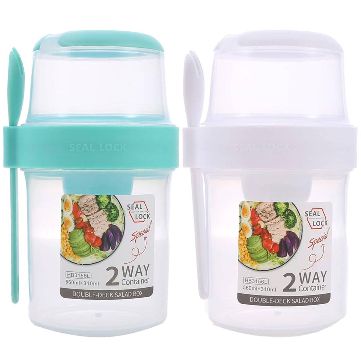 1pc 360ml Portable Sealed Baby Food Supplement Box, Milk Powder Container