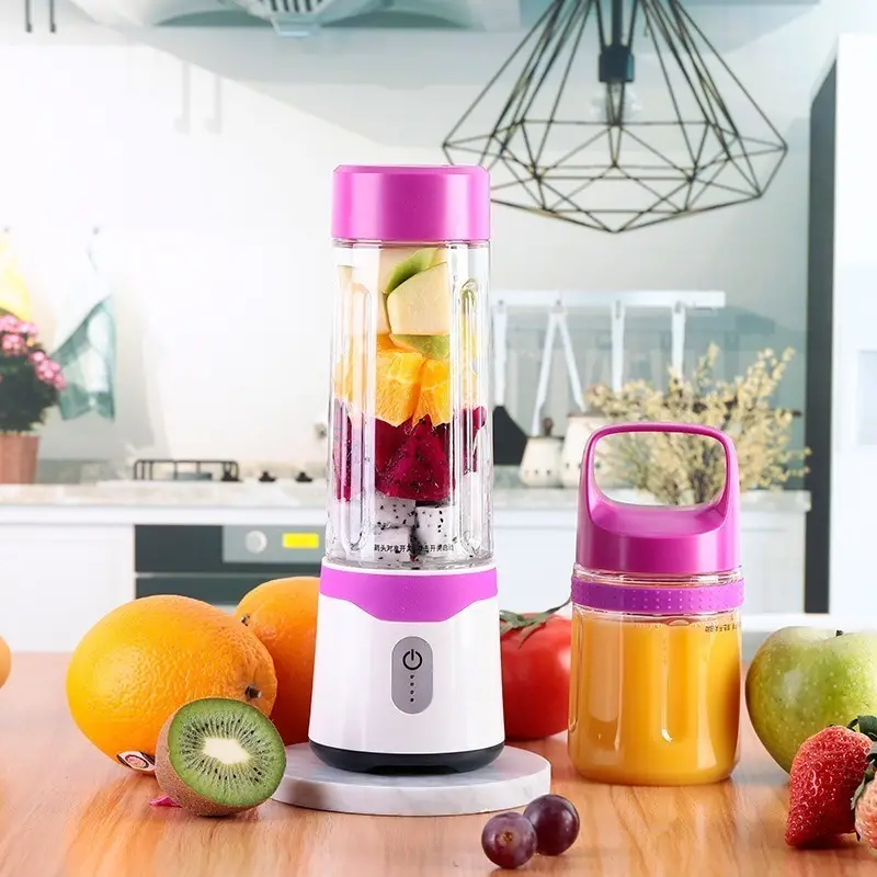 Portable Blender For Smoothies And Shakes, Personal Blender Portable Mixer  Cup, Fruit Juicer, Mini Blender With Handle Lid For Travel, Sports, Kitchen