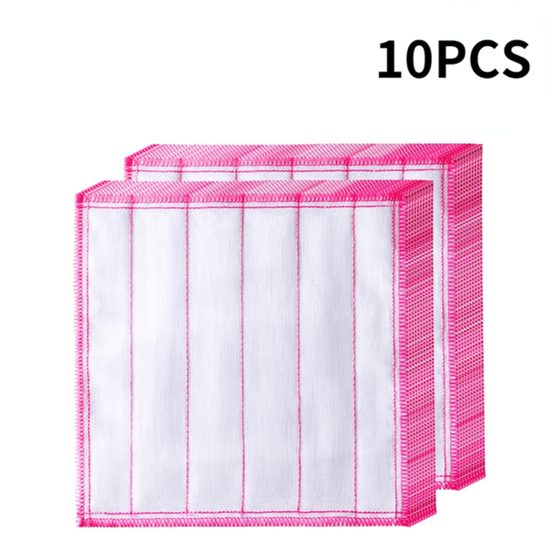 10pcs Soft Absorbent Kitchen Cleaning Cloth -reusable, Kitchen Towels &  Dishcloths- Great For Dishwashing & Daily Cooking, Kitchen, Bathroom, Car &  Window