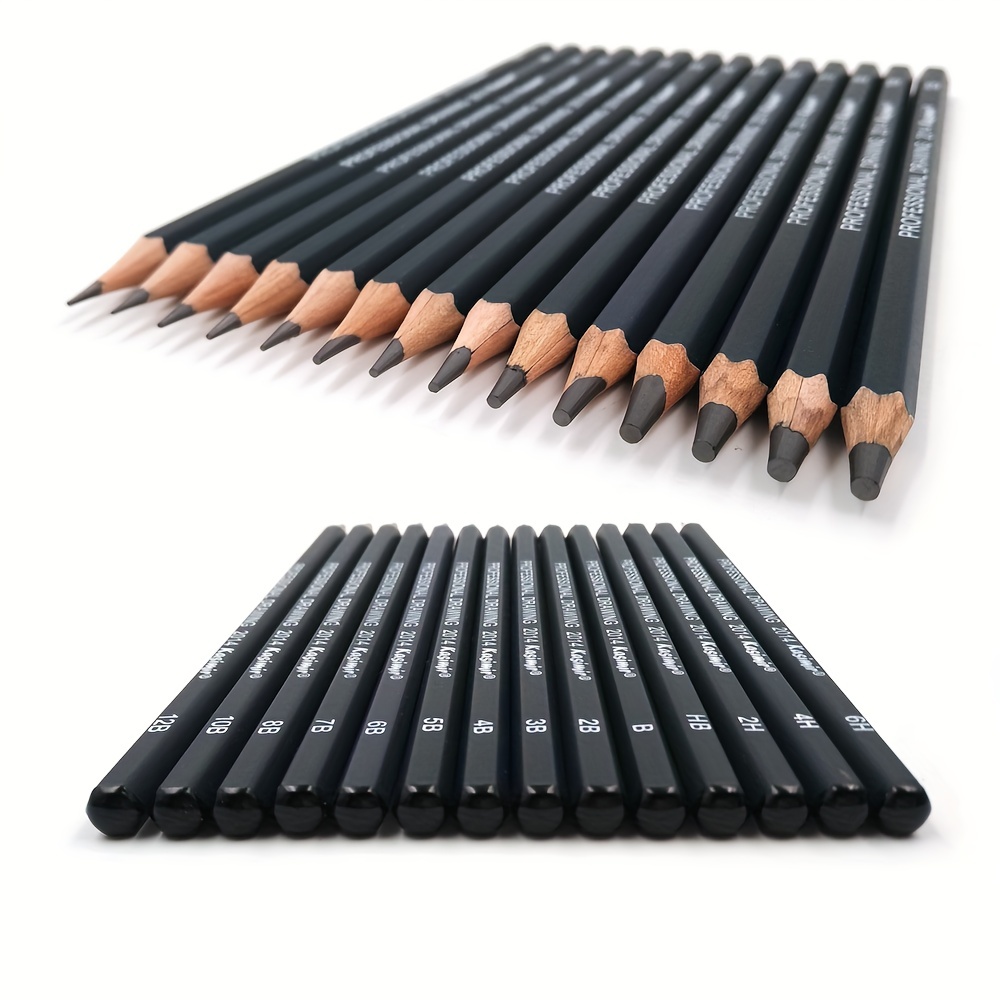 50pcs Sketching Pencils Set Professional Drawing Wood Pencil Kit for School  Students Painting Tool Art Supplies Painter Gift