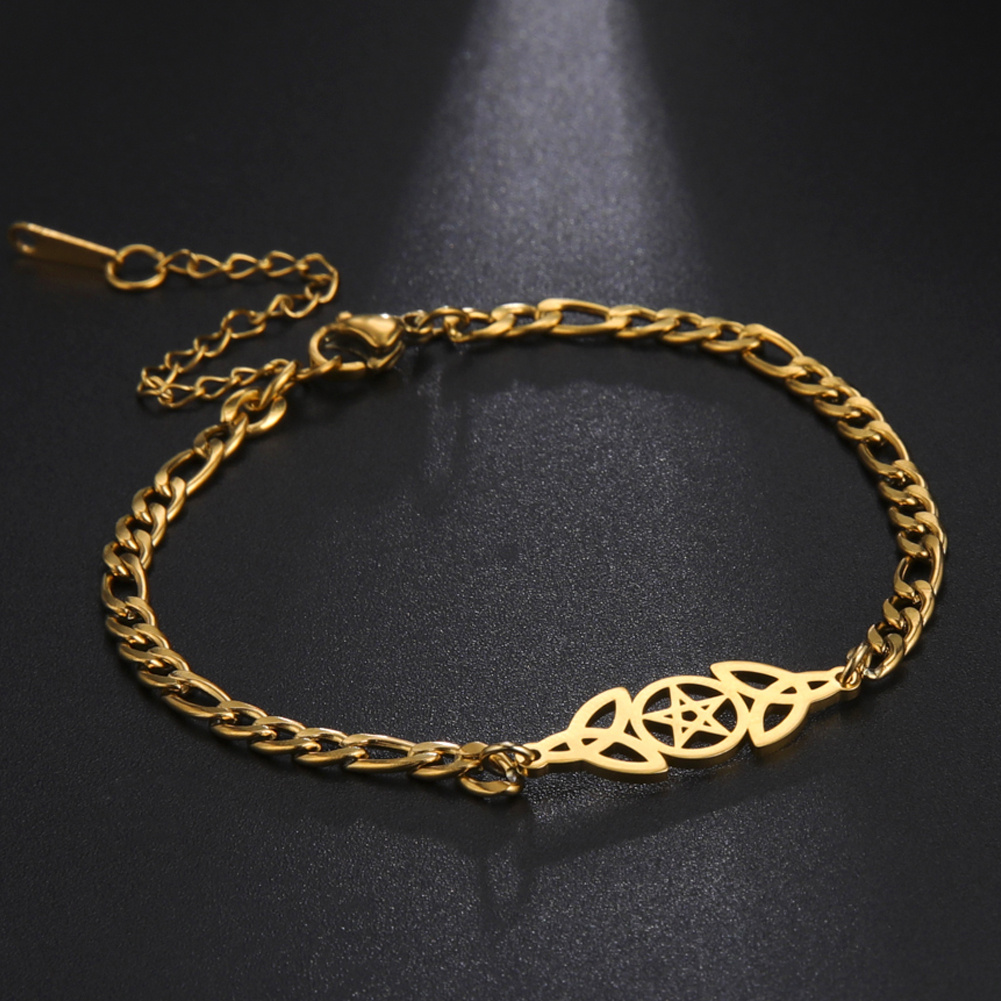 Brazalete de nudo de bruja para mujer - Pulsera hueca - Amuleto de