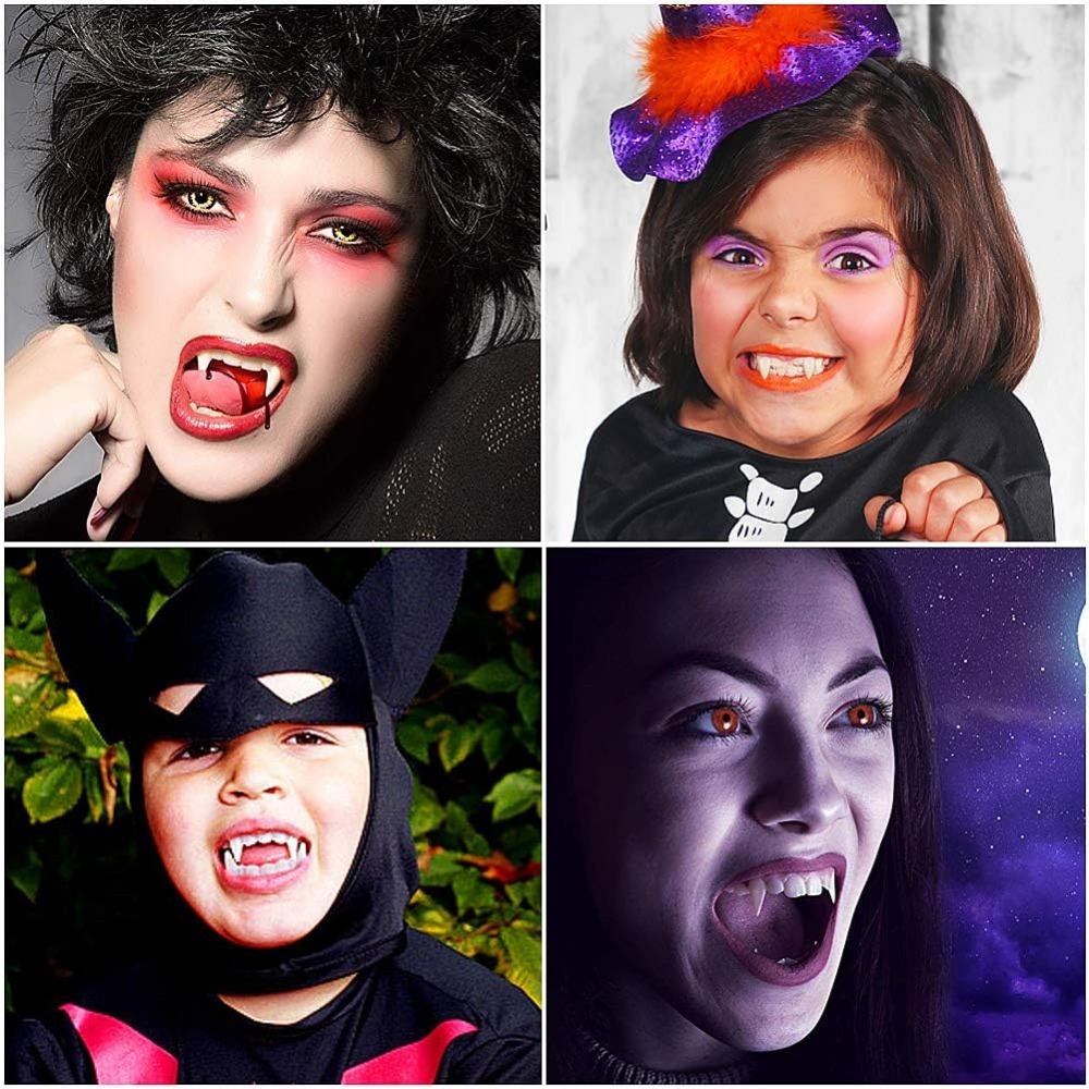 Party Halloween Resin Vampire Teeth Kids Cosplay Non-toxic Fangs