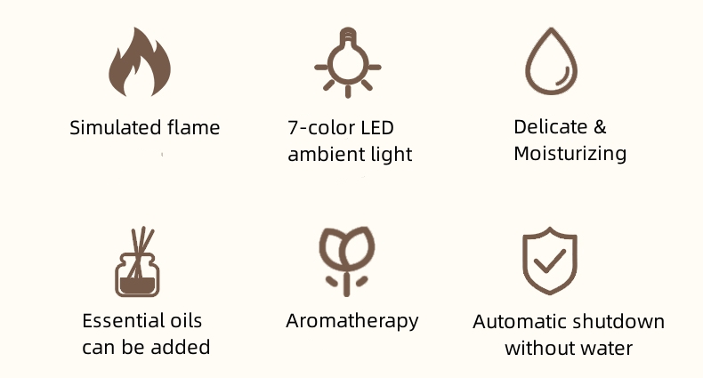 1pc simulation flame aroma diffuser new 3d fire air humidifier ultrasonic cool mist maker fogger color led light essential oil aromatherapy diffuser for home office details 1