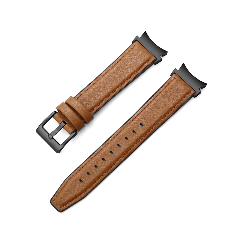 Temu No Gaps Correa for iPhone Galaxy Watch 6 Classic 47mm 43mm Band Leather Silicone Strap Galaxy Watch 5Pro 45mm 4 5 40mm 44mm 4classic 46mm 42mm